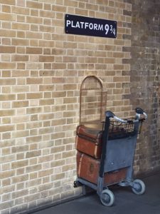 Platform 9 3/4 op King's Cross Station