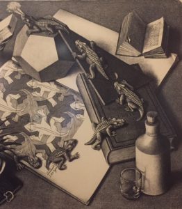 Escher prent "Reptielen"