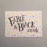 Visitekaartje Fable & Black