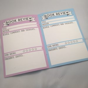 Fable & Black Reading Journal open