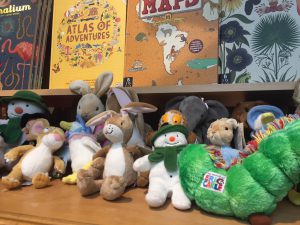 Knuffels bij Waterstones