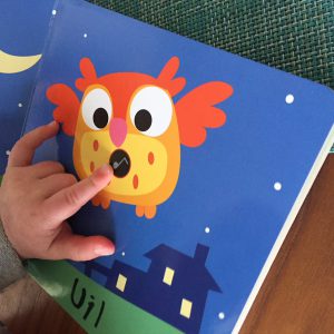 Geluidenboekje met pagina uil
