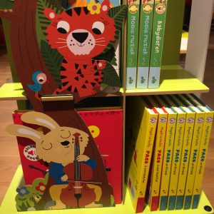 Display met geluidenboekjes