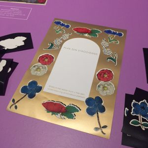 Strooirand met stickers