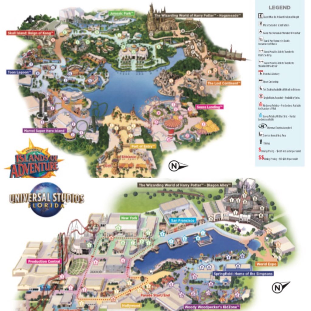 Maps Universal Orlando