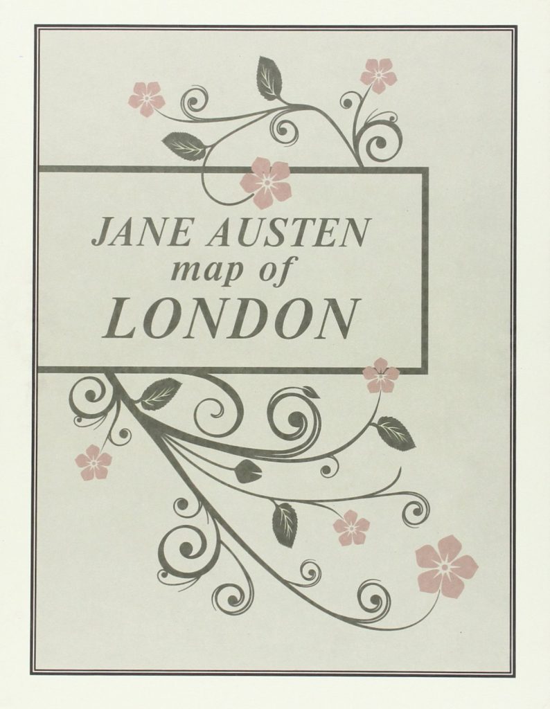Jane Austen map of London