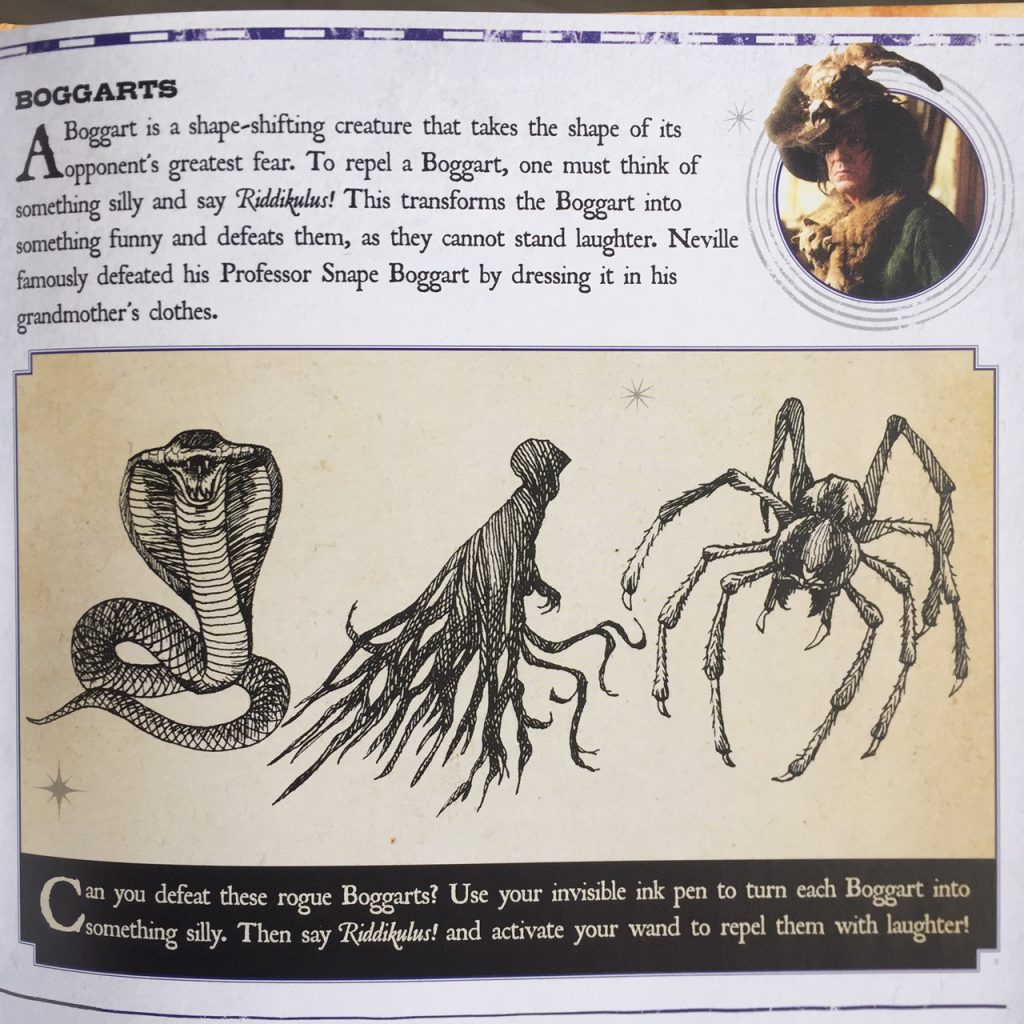 Boggarts opdracht in Marauder's map