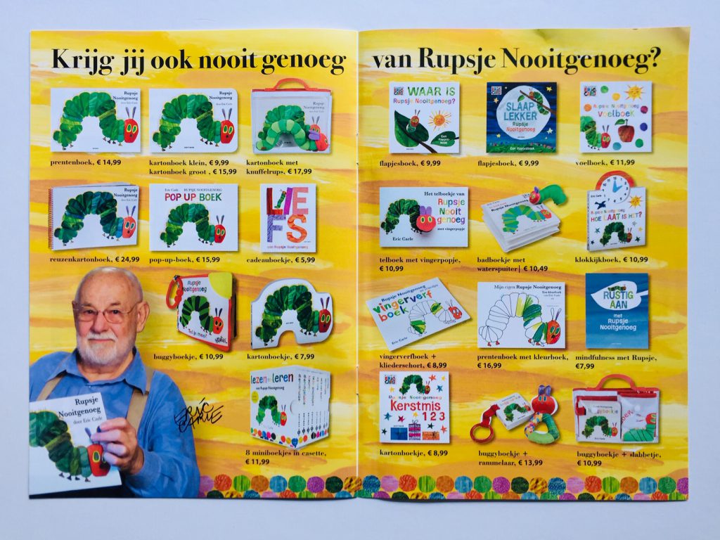Rupsje Nooitgenoeg overzicht producten