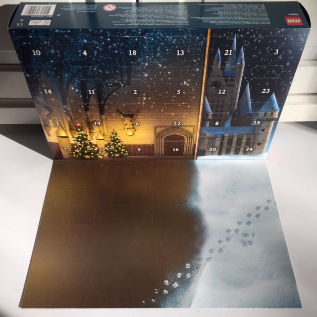 Harry Potter Lego adventkalender binnenzijde