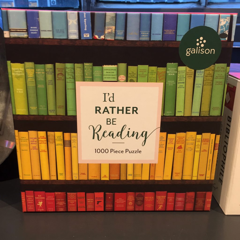 Puzzel regenboog I'd rather be reading