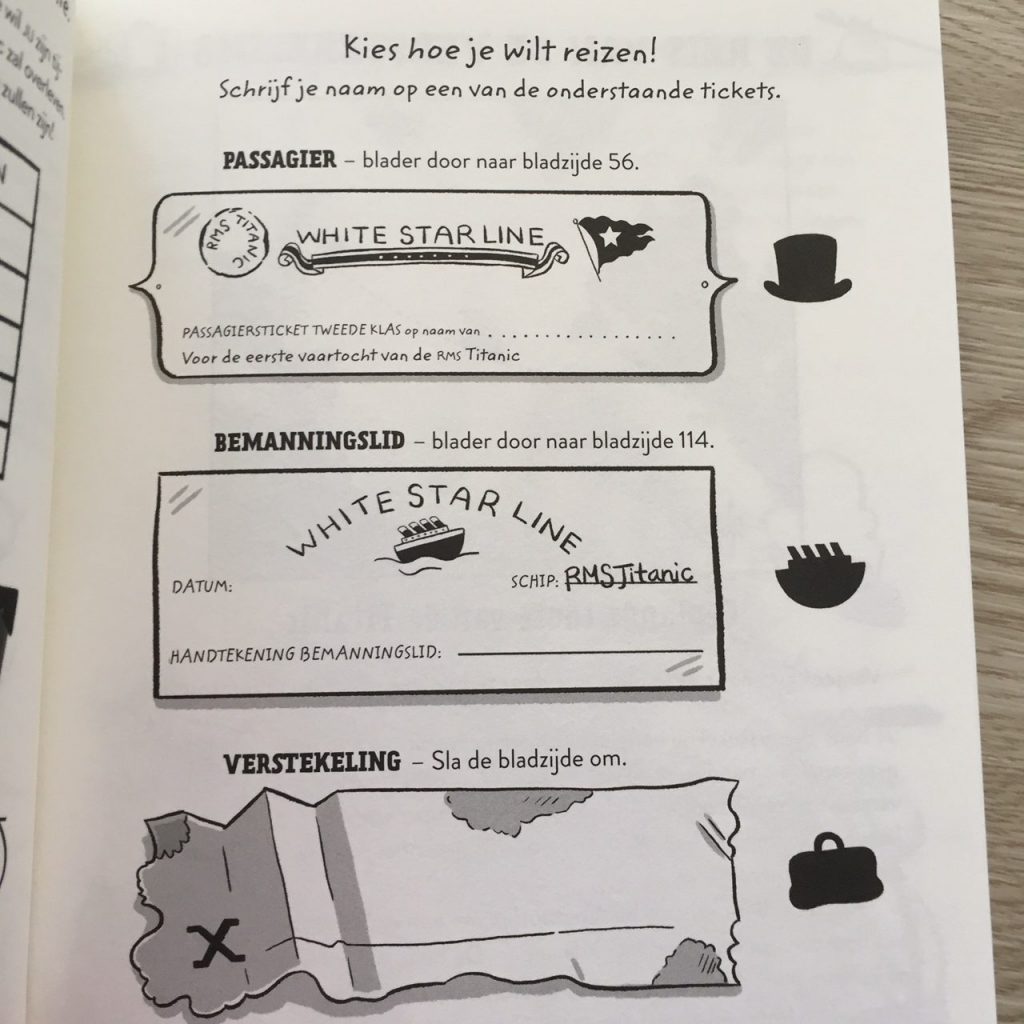 Ontsnap uit titanic reizigerstickets